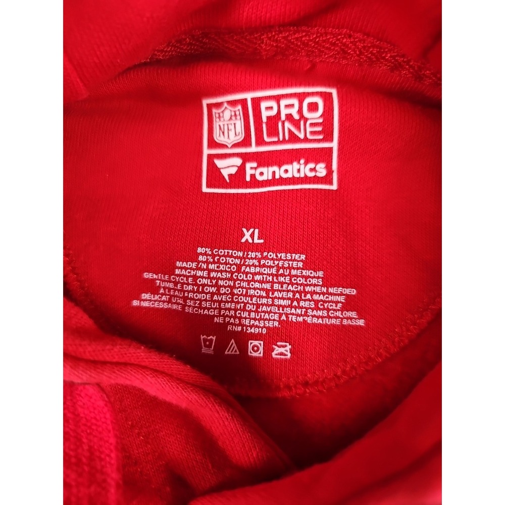 New England Patriots Hoodie Women's XL Red Pullover 6X NFL Champions Fanatics - Picture 3 of 7